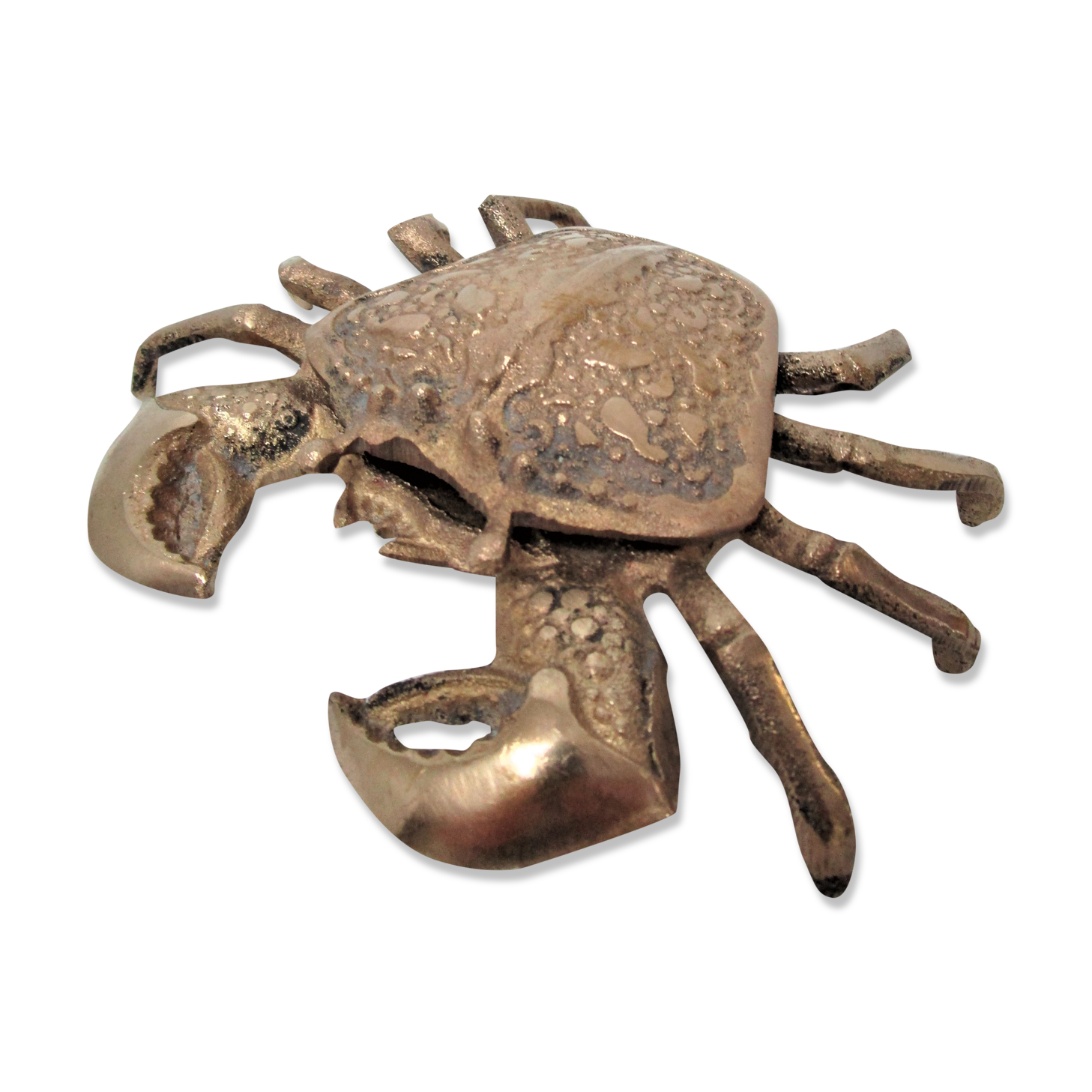 Vintage brass ashtray crab