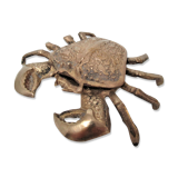 Vintage brass ashtray crab