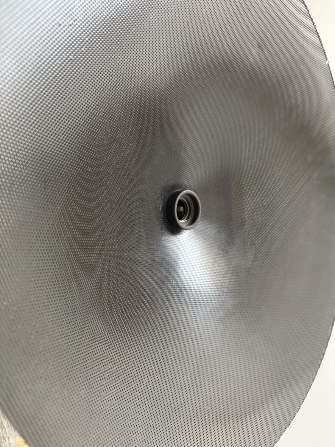 Metal micro-perforated suspension from the 1960s.