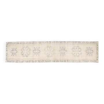 Handmade Oushak Wool Runner Rug