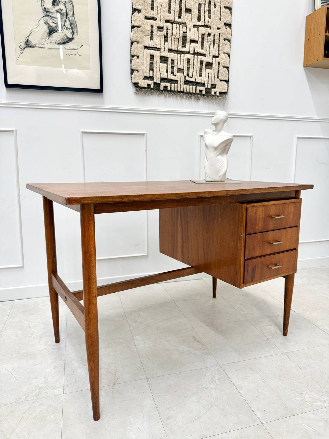 Scandinavian teak desk