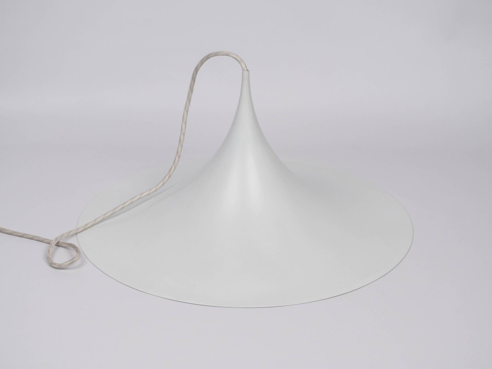 Vintage Semi Pendant Lamp by Fog & Mørup, 47 cm, Danish Mid-Century Design,