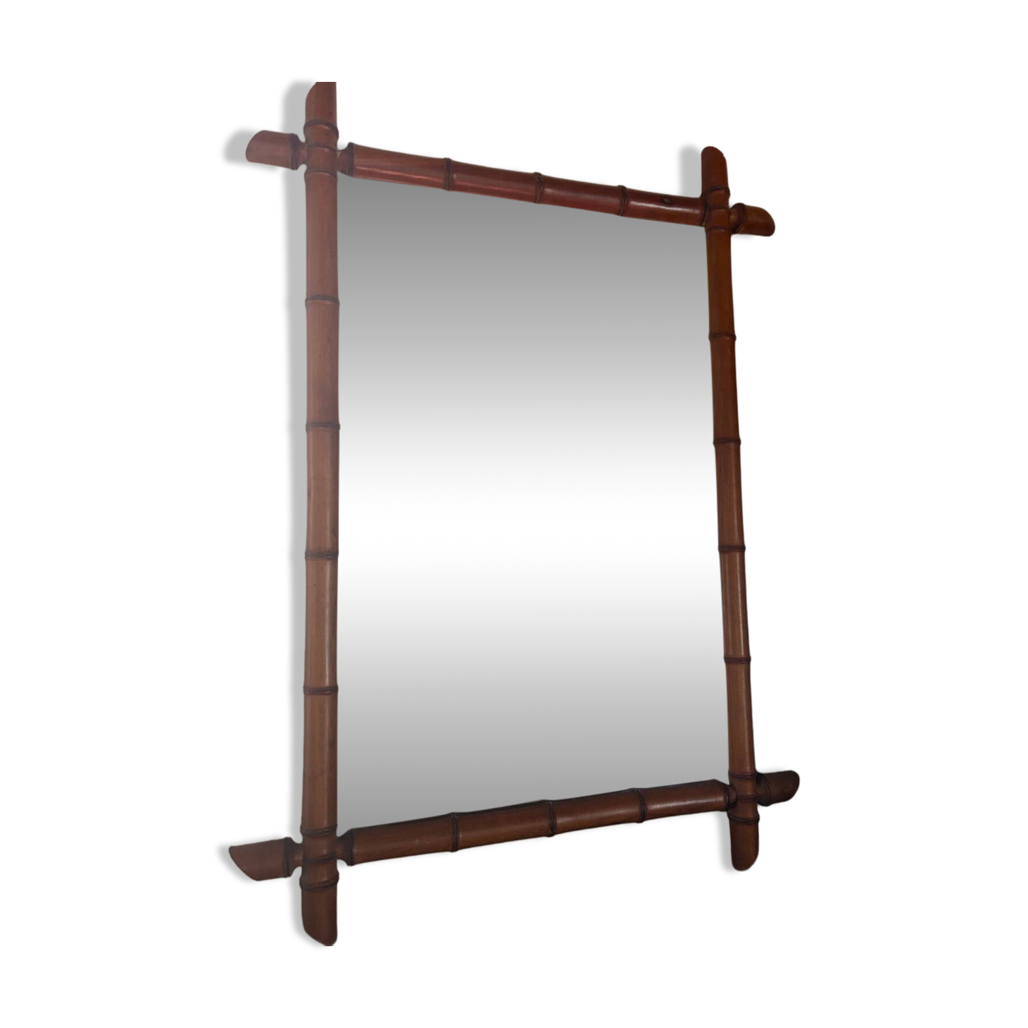 Antique Bamboo Mirror