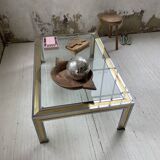Table basse chrome laiton Romeo Rega