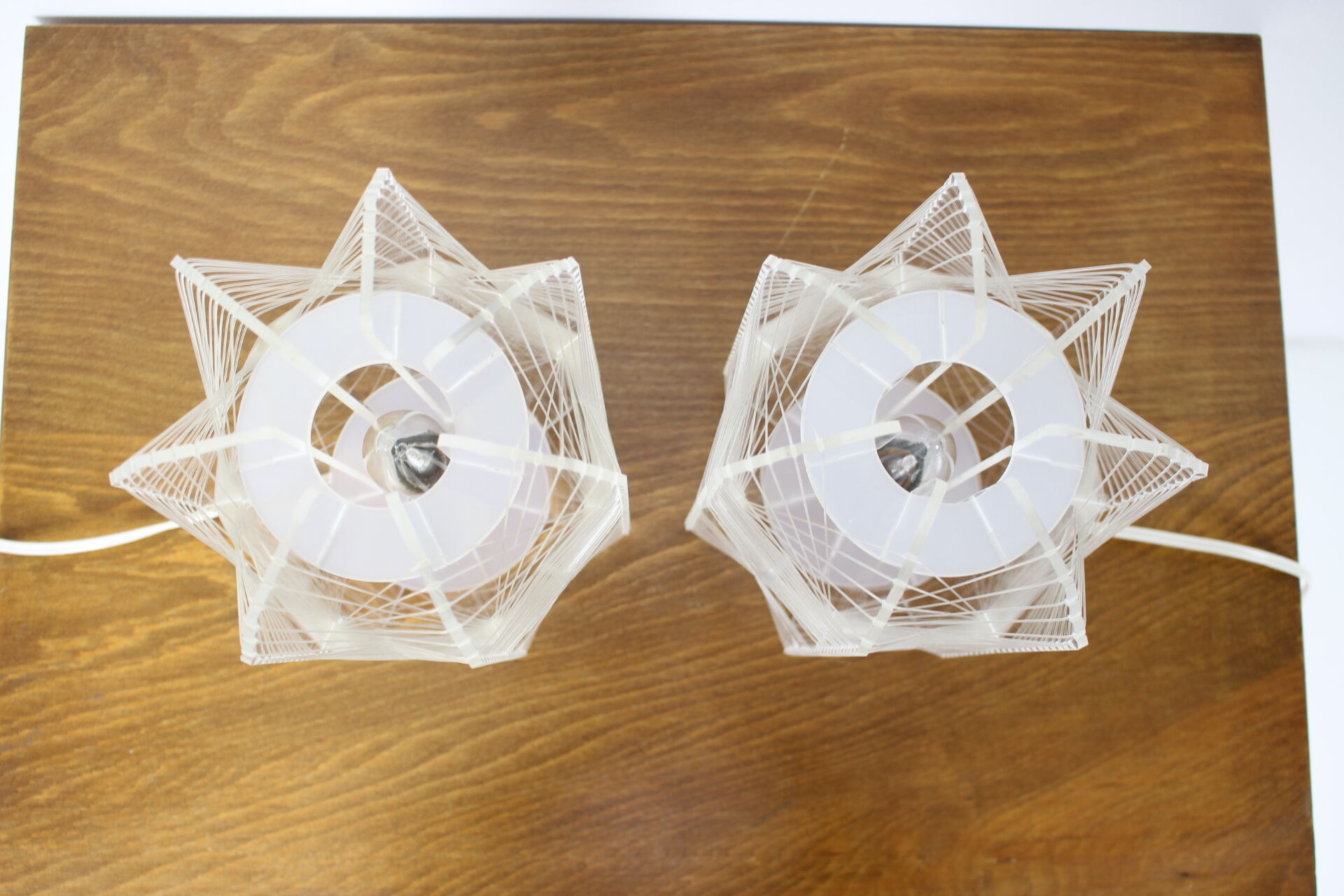 Paire de lampes de table en plastique, années 1960