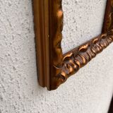 Gold colored wooden frame