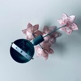 Murano glass flower wall lamp