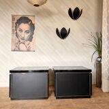 Pair of JC Mahey bedside tables