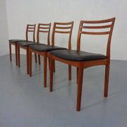 Danish Teak Dining Chairs, 1960s, Set of 4