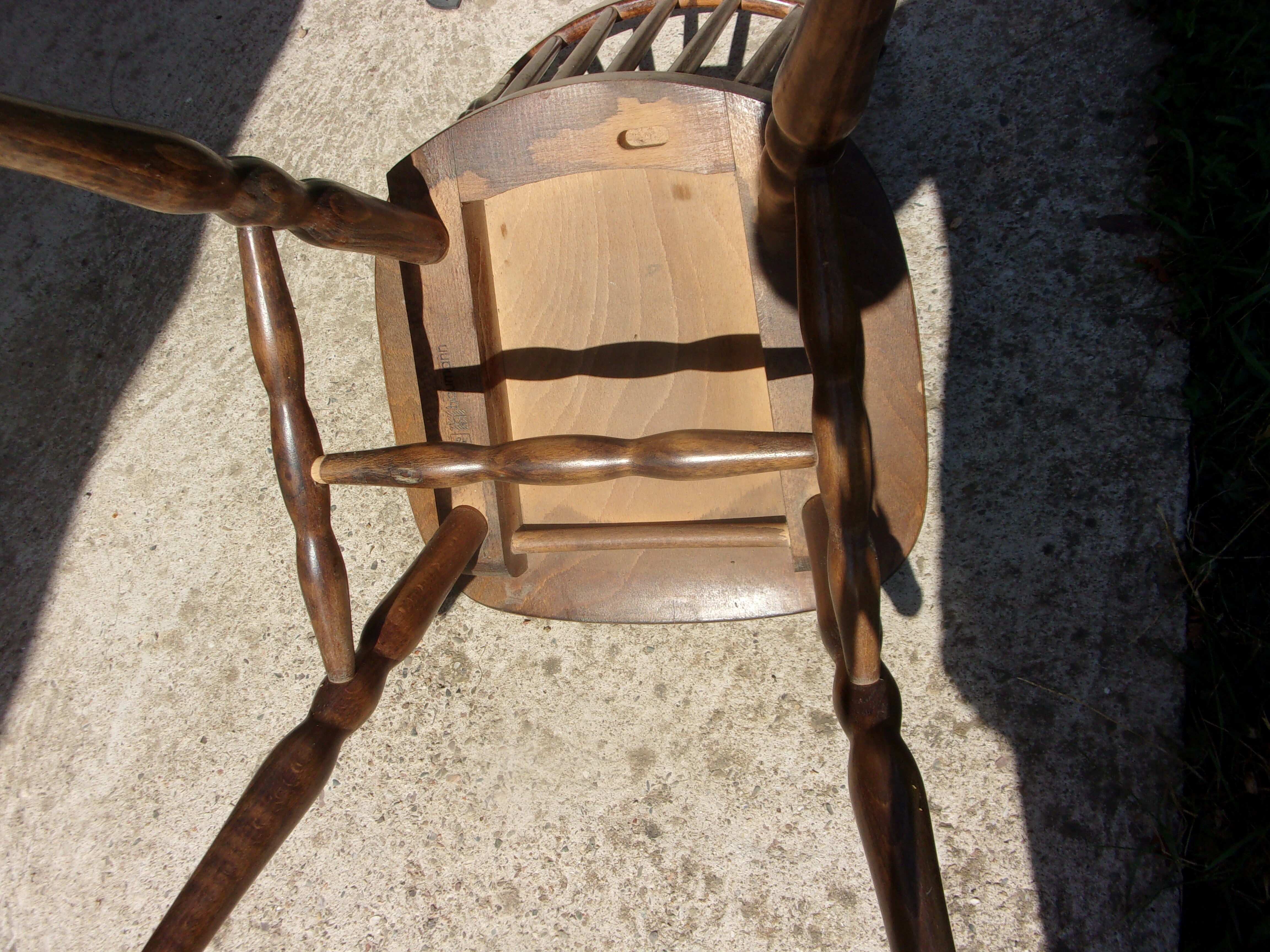 Lot de 2 chaises bauman 1960 style western bistrot