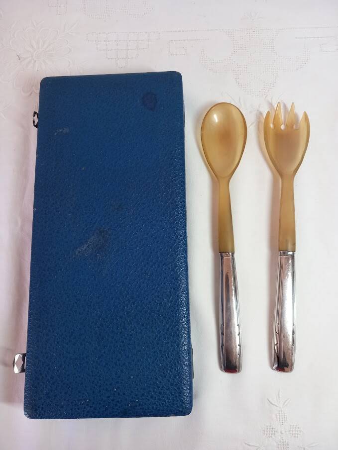 Art Deco salad cutlery