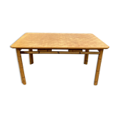 Table en rotin vintage 1960