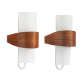 Pair of NX40 design wall lamps by Louis Kalff for Philips - Holland, 1960