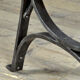 Riveted iron park bench 1920s