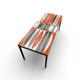 Roger capron shuttle coffee table, vallauris, france, 1960s.