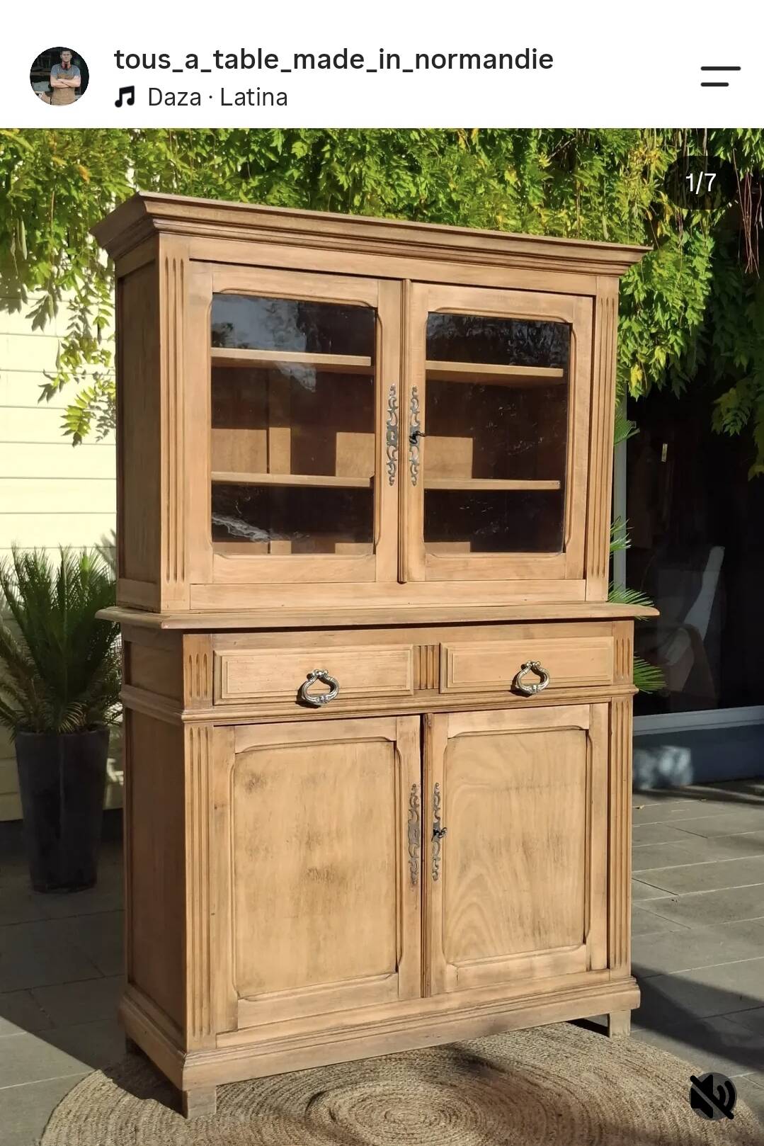 Buffet deux corps ancien rénové