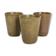 Three cups in stoneware Digoin