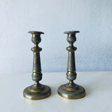 Pair of directoire candlesticks late eighteenth