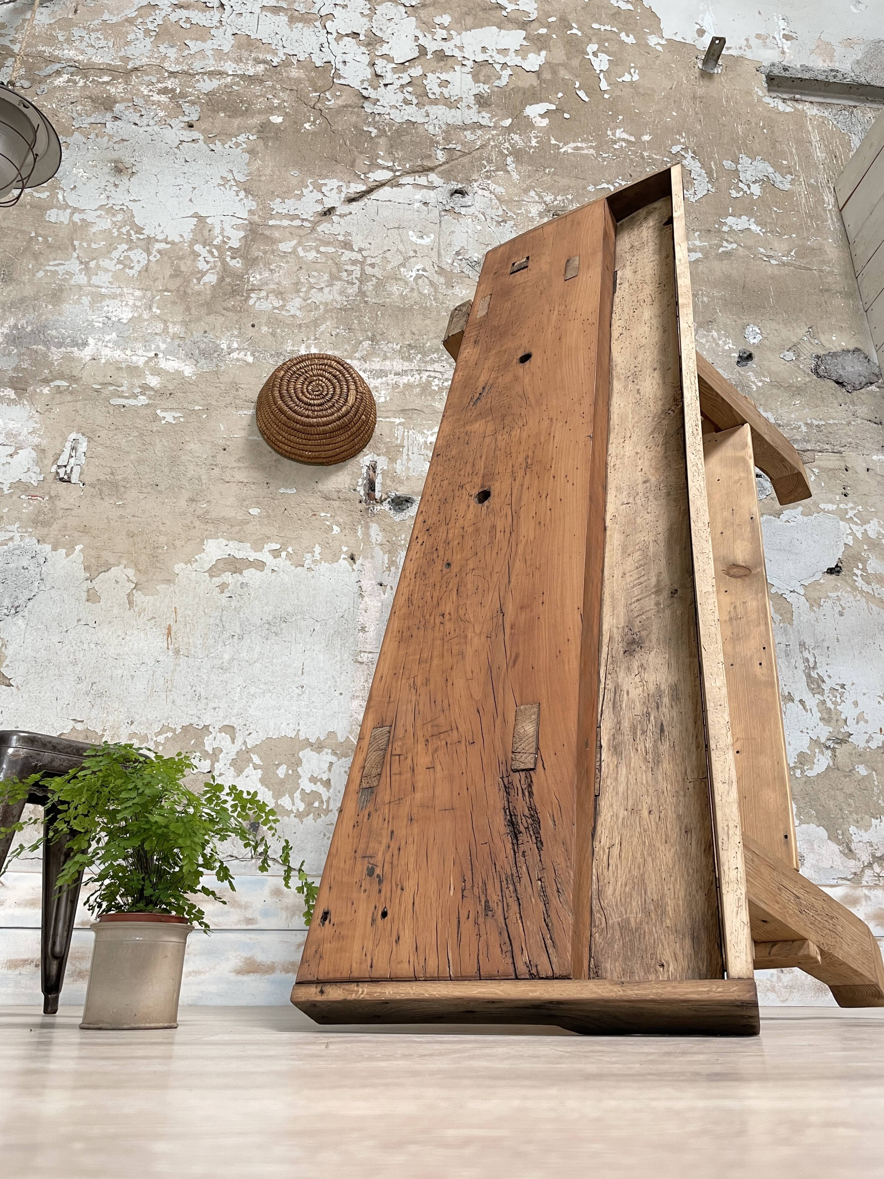 Solid wood workbench