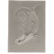 Plaster bas-relief of an acanthus leaf.