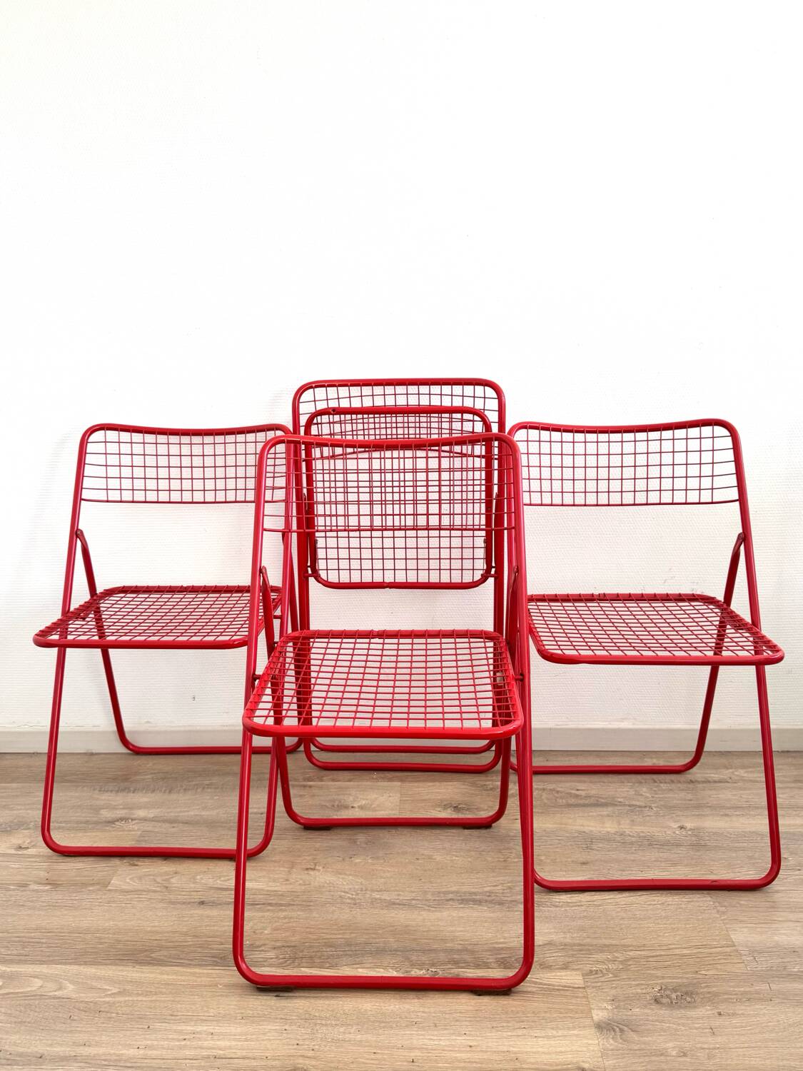 Set of 4 Ted Net chairs, Niels Gammelgaard