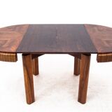 Art Deco round table, Poland, 1940s. After renovation.