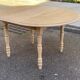 Table à manger ronde extensible rénovée Louis Philippe 115cm 6 personnes