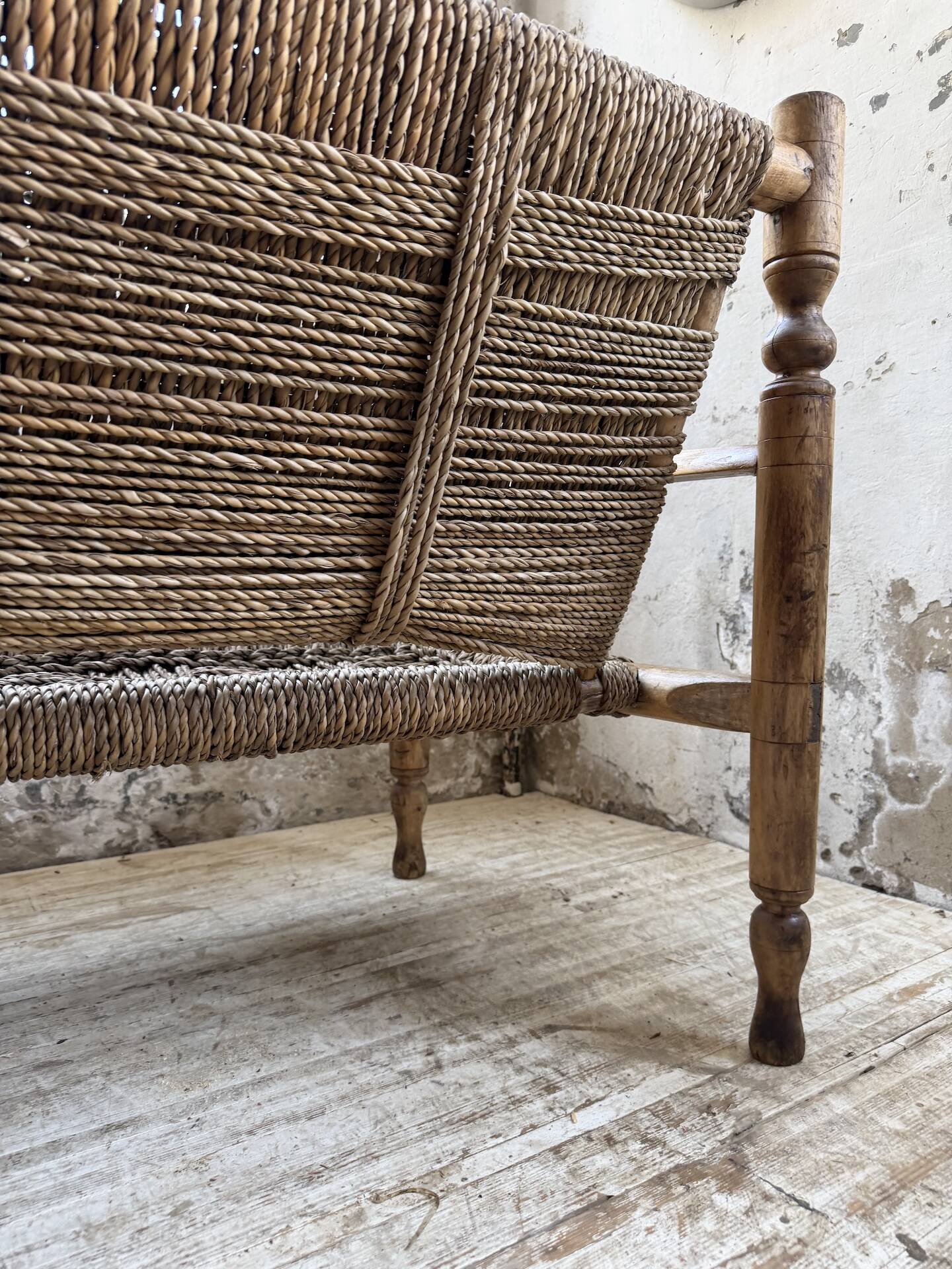 Audoux and Minet cord bench