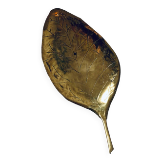 Vintage brass leaf