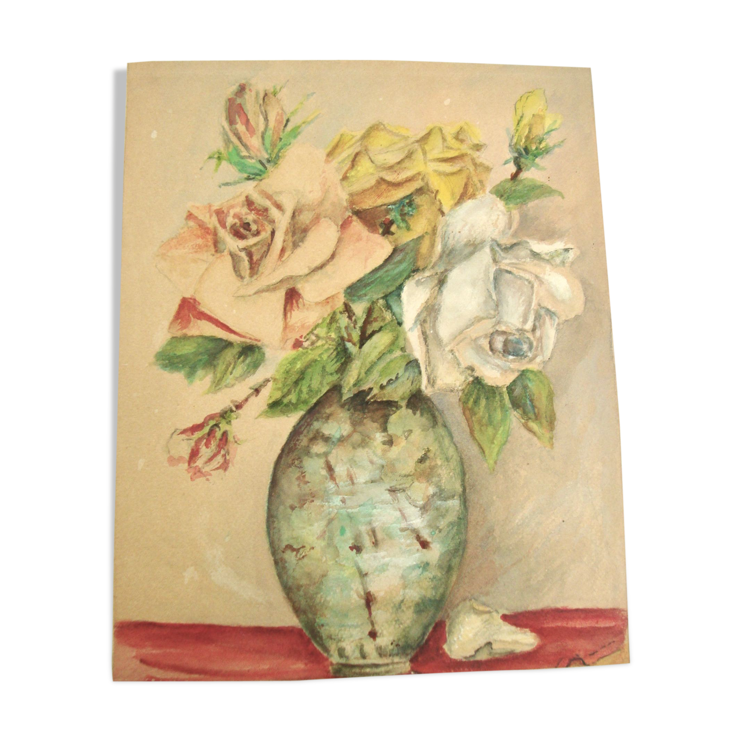 Ancient bouquet of roses