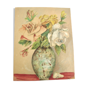Ancient bouquet of roses