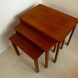 Danish nesting tables in vintage teak.