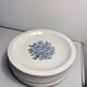 Set of 10 antique Lunéville flat plates – blue floral decoration