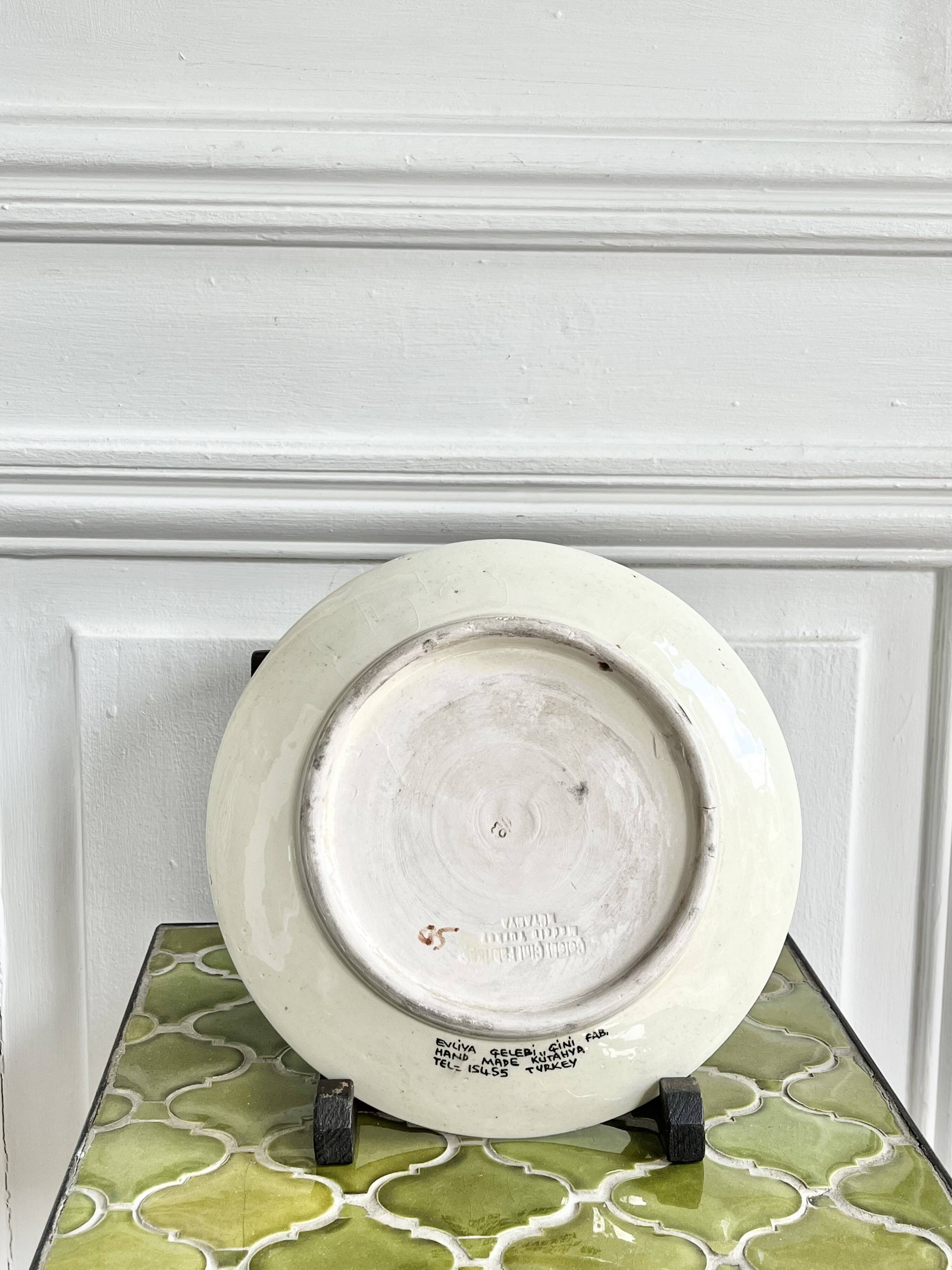 Antique ceramic plate from Türkiye