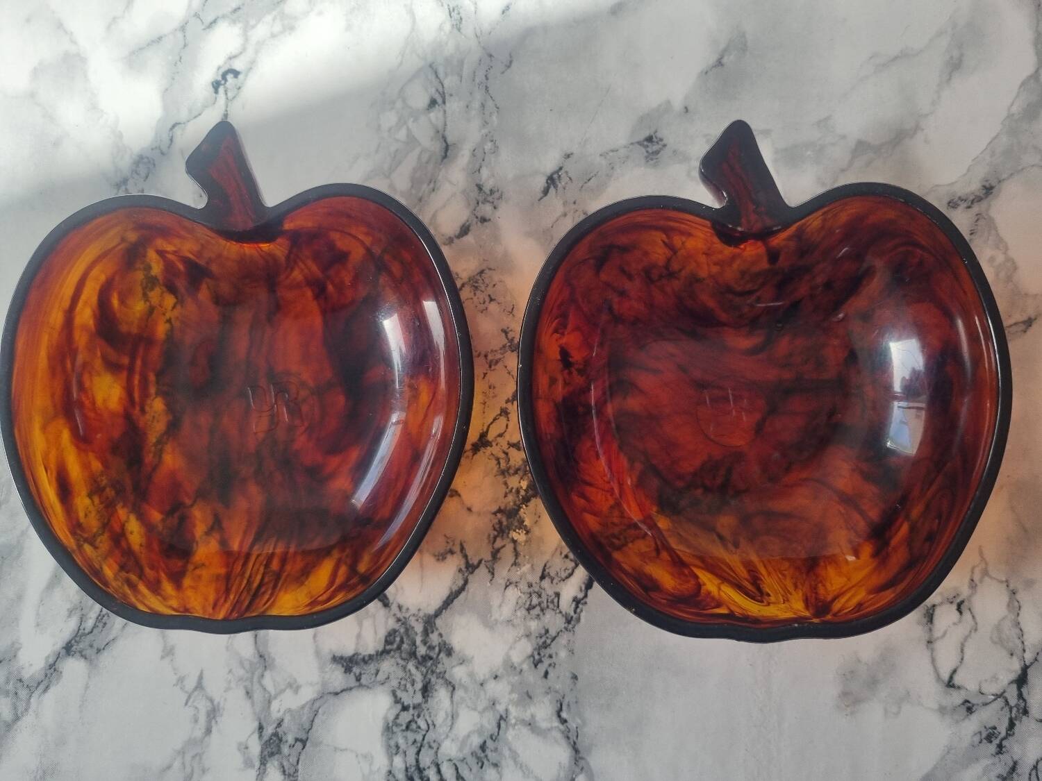 Set of two 1970s trinket trays.