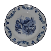 Decorative porcelain plate limoges goscimski jeans