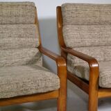 Teak Highback Lounge Chairs by L. Olsen & Søn, Set of 2, Denmark, 1960s