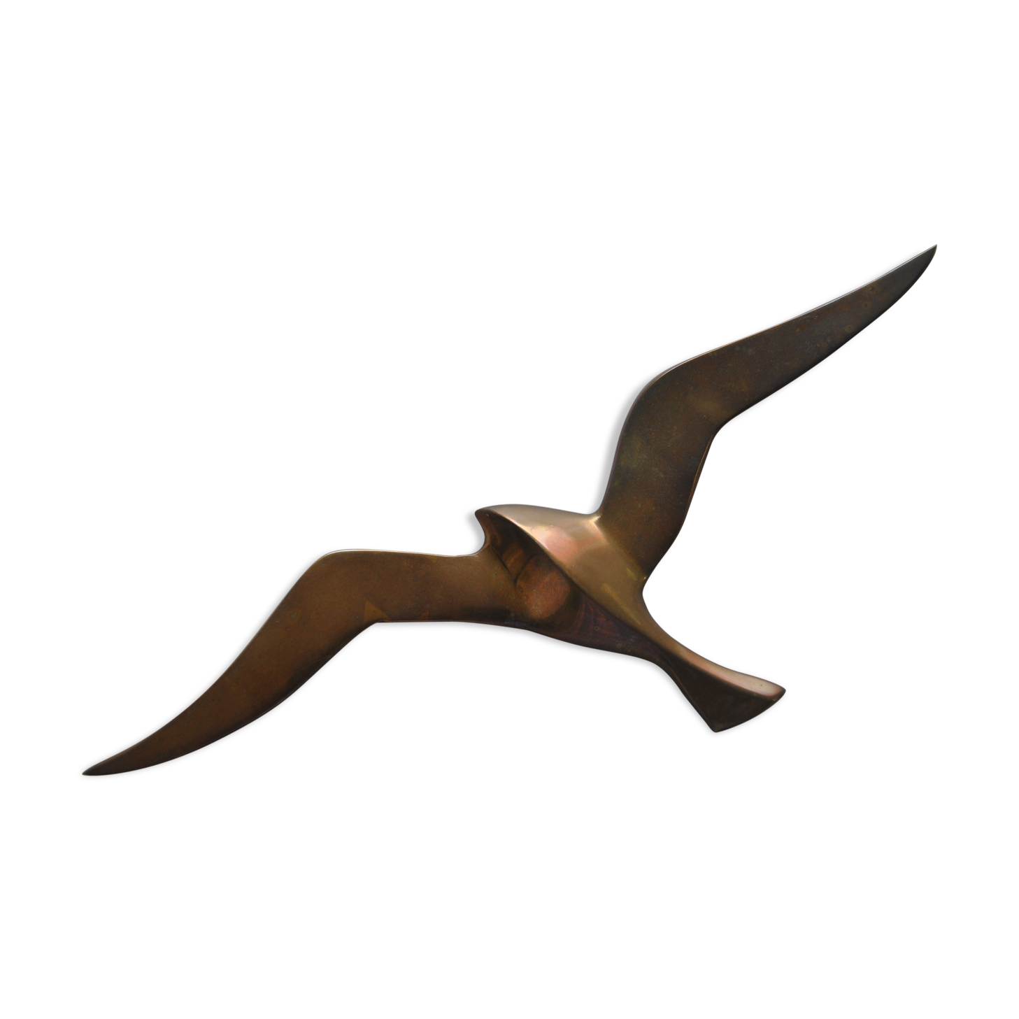 Bird seagull or swallow to hang brass from the 70s