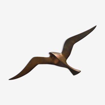 Bird seagull or swallow to hang brass from the 70s