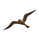 Bird seagull or swallow to hang brass from the 70s