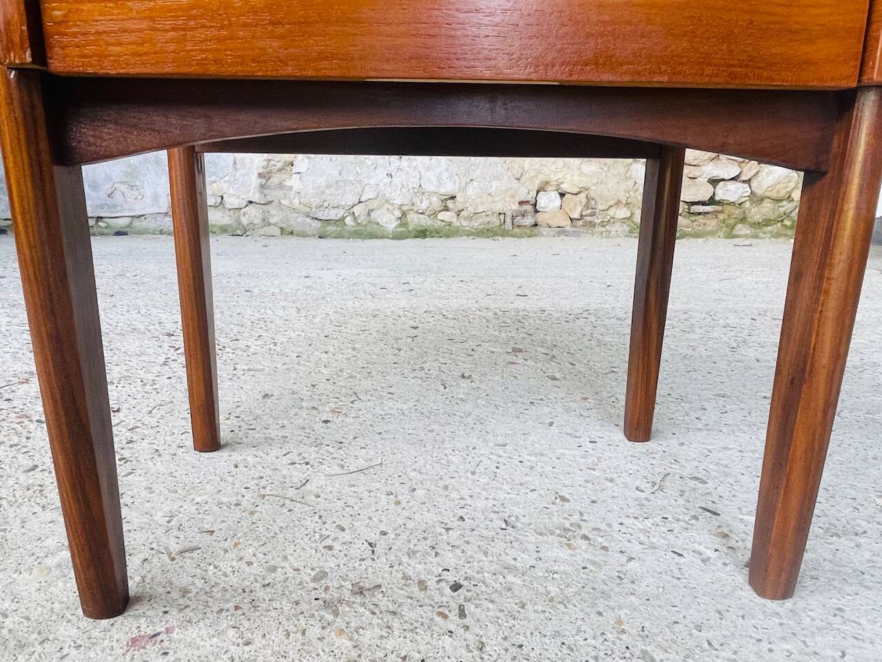 Vintage Scandinavian teak bedside table circa 1960's