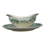 Sarreguemines Palmyre Earthenware Sauce Boat