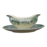 Sarreguemines Palmyre Earthenware Sauce Boat