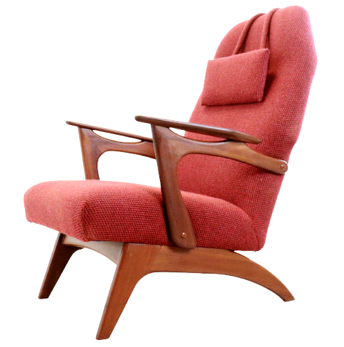 Armchair with footstool 'Vorchten'