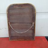 19th century wood and gilded stucco mirror