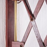 Vintage wall harmonica lamp teak Danish design, 1960