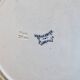 Antique flat plate, ironstone Lunéville K&G, Marguerite model.