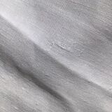 Old embroidered linen sheet MS scalloped edge hand