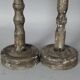 Old pair wooden hat holder patinated vintage 50s