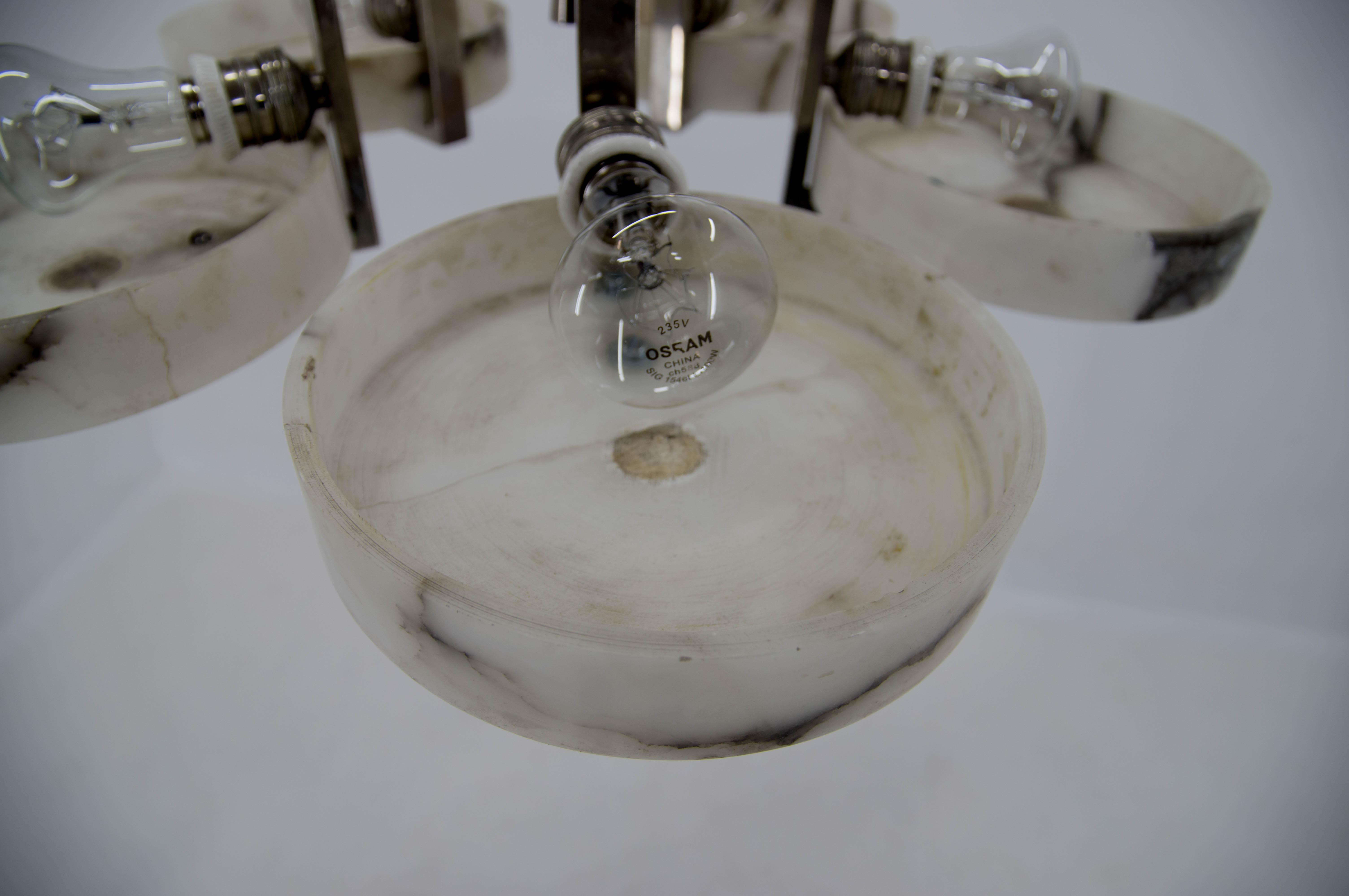 Marble art deco chandelier, 1930